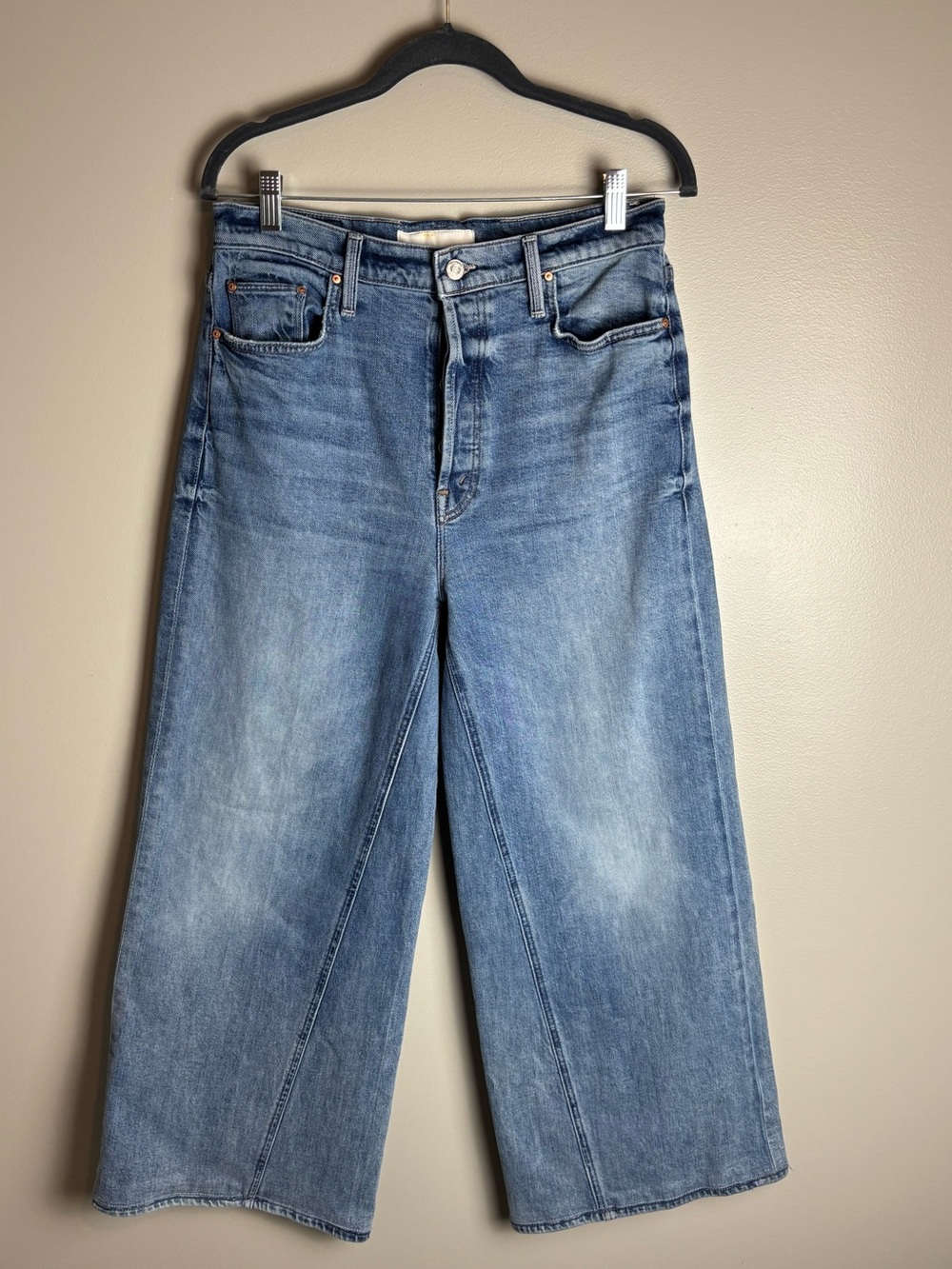 MOTHER Superior The Enchanter Heel Free & Wild Wide-Leg Jeans Size 32 - Picture 6 of 17